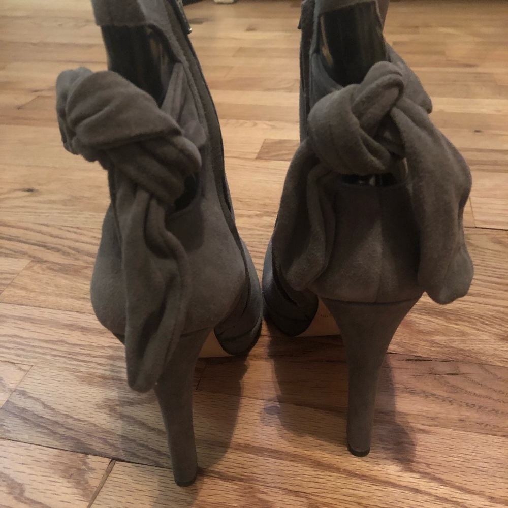 Bebe lightly loved faux suede boots - Picture 3 of 5